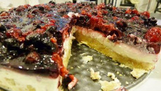 Tarte panacotta fruits rouges