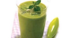 Velouté de petits pois et tomates séchées