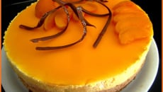 Bavarois pêche praliné