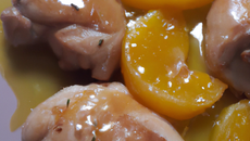 Chapon à l'orange et miel