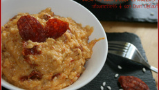 Risotto aux deux chorizos