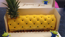 Bûche ananas- noix de coco