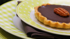 Tarte au chocolat et noix de pécan