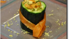 Bouchée fraîcheur au céleri et saumon fumé