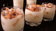 Verrines d'amandes aux pain épices