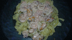 Tagliatelles aux fruits de mer