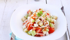 Salade grecque au Râpé de la Mer Coraya