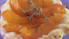 Tartelettes d'abricots au thym