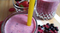 Smoothie fruits rouges