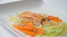 Saumon vapeur et ses légumes