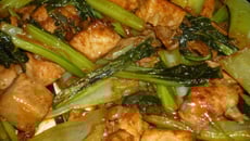 Poulet au pe tsai (ou brède)