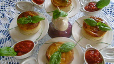 Délicieux flan d'ail au fromage blanc