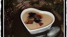 Crème de cocos au magret fumé et à l'huile de truffe