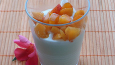 Crèmes au yaourt et chocolat blanc d'Edda