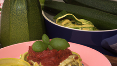 Courgettes et pâtes