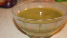 Velouté vert au radis noir