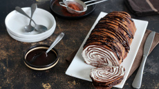 Roulé de crêpes au chocolat
