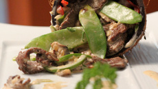 Bœuf sauté à la noix de coco