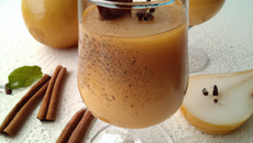 Jus de poire à la cannelle et au sirop d'érable