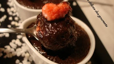 Fondant au chocolat aux bonbons Fraises Tagada