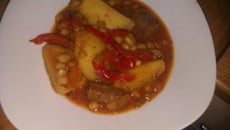 Ragout d'haricots blancs, loubia hamra