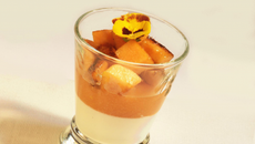 Melon en deux façons au "lait" de chèvre