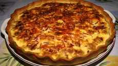 Quiche aux ravioles de Romans, poulet