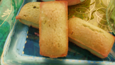 Trio gourmand vert : financiers au thé macha