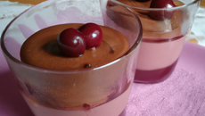 Verrine moelleux chocolat et cerise