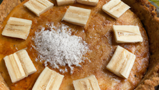 Tarte noix de coco et bananes