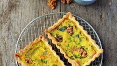 Mini quiches aux poireaux & aux noix