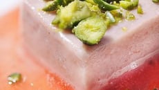 Blanc-manger pomme et mûre, soupe de fraise