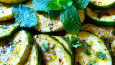 Courgettes à la menthe maison