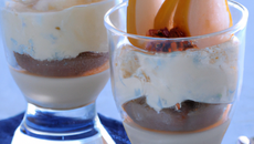 Verrines gorgonzola - poires