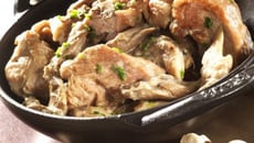 Blanquette de dinde aux champigons