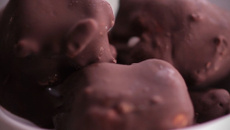 Mini-bouchées glacées au chocolat