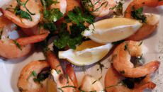 Crevettes au citron et aux herbes maison