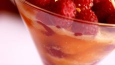 Salade de fruits façon Coktail - Melon Framboise Amande