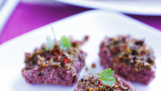 Croustillant d'agneau à la tapenade