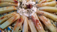 Tarte pommes et roquefort