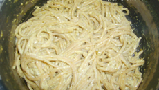 Pasta au pesto d'épinards