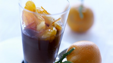 Crème au chocolat & clémentines de Corse mi-confites