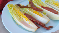 Endives aux lardons sans façon
