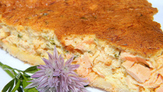 Tarte au saumon frais