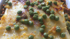 Lasagnes aux petits pois