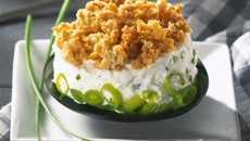 Gratin extra croustillant de poireaux et fromage frais