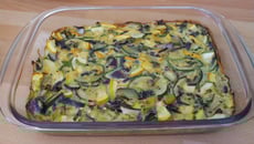 Flan de courgettes jaunes et vertes
