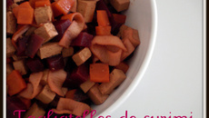 Tagliatelles de surimi, betterave & coca