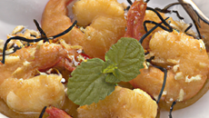 Gambas exotiques à la noix de coco