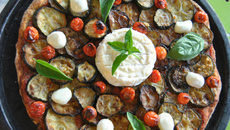 Pizza aux courgettes et Saint Marcelin